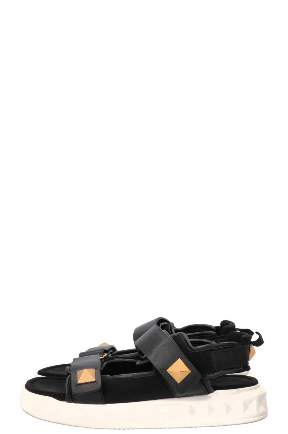 VALENTINO Roman Stud Dad Flats Black