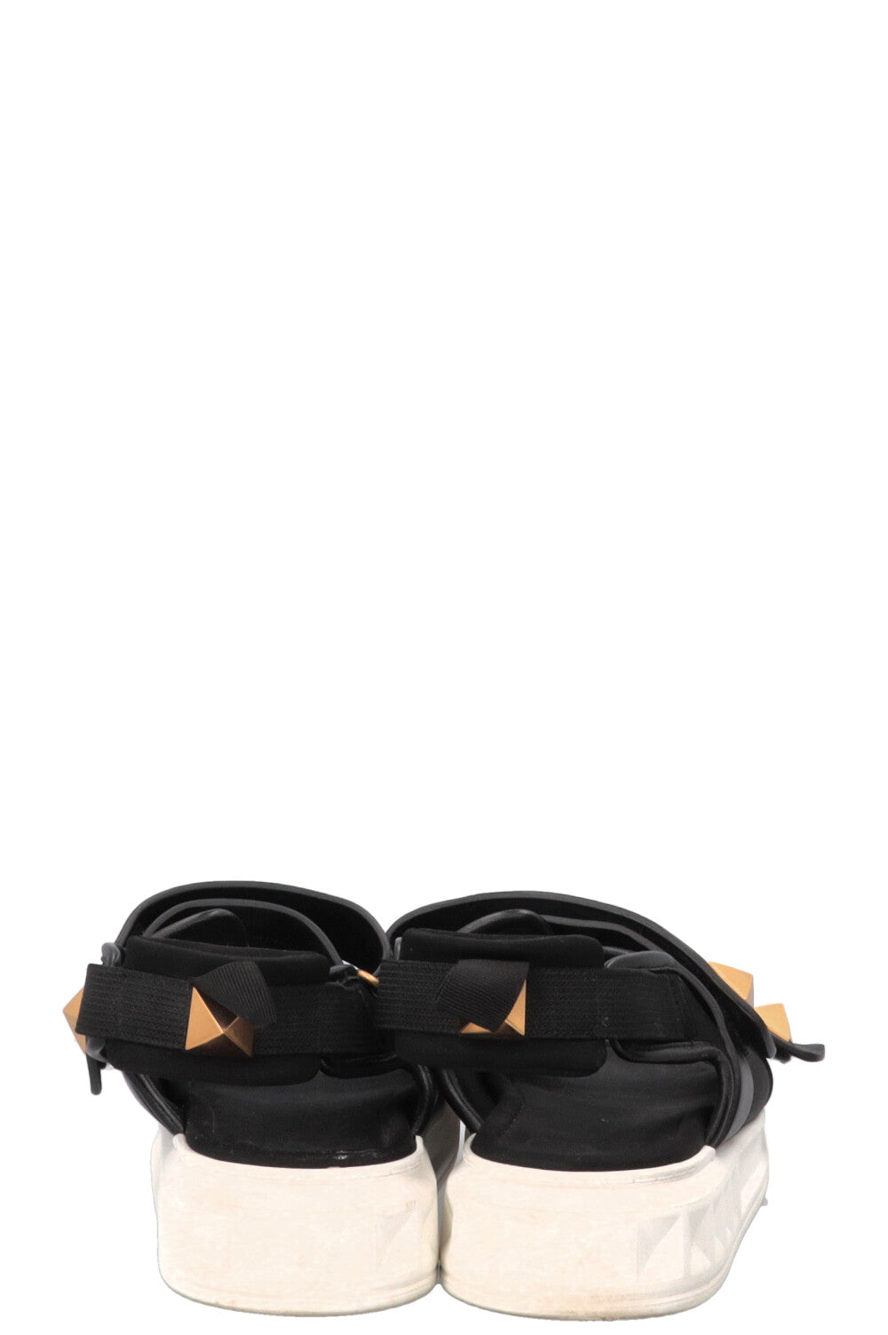 VALENTINO Roman Stud Dad Flats Black