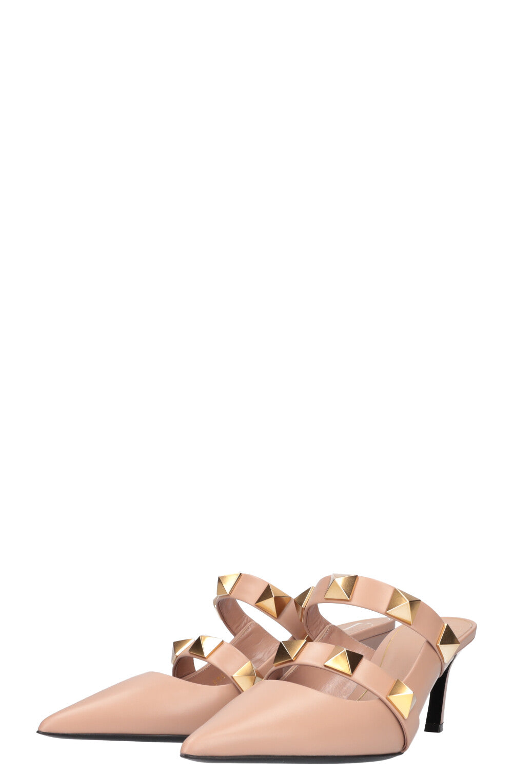 VALENTINO Roman Stud Mules Rose