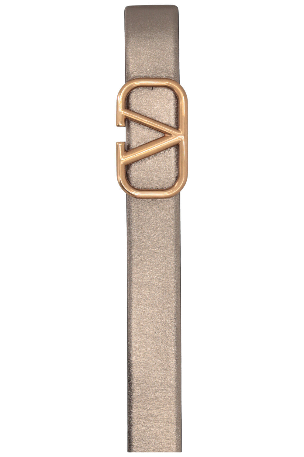 VALENTINO V-Logo Reversible Belt Leather Gold