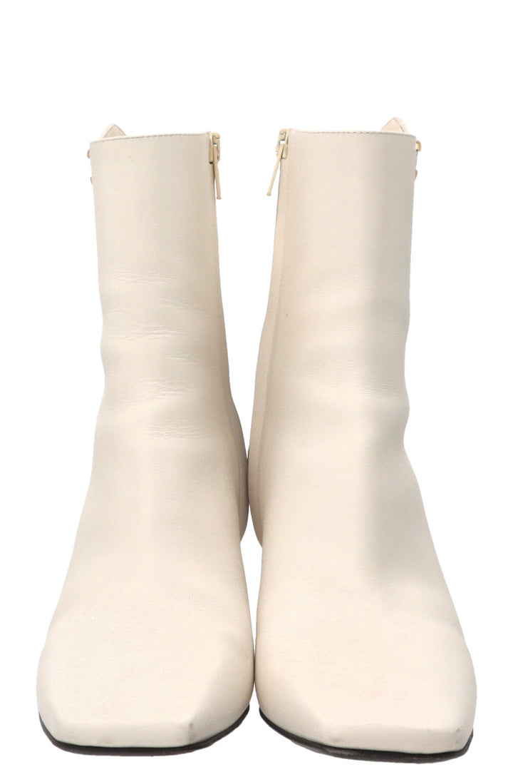VALENTINO VLogo The Bold Edition Ankle Boots Leather White