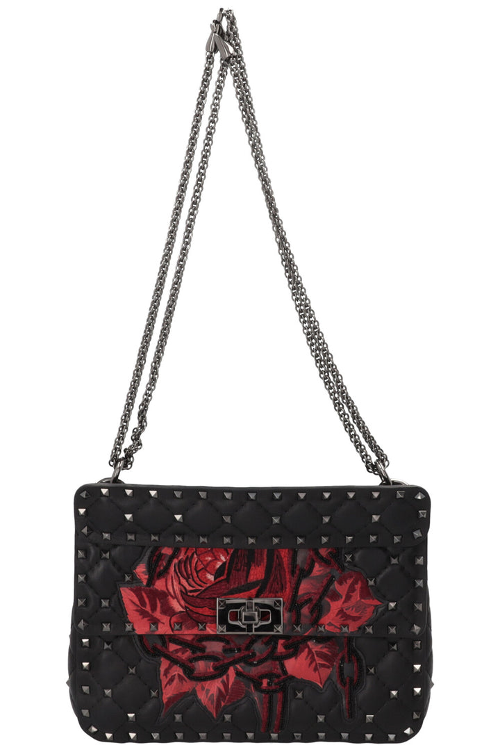 Sac bandoulière Rockstud orné de roses VALENTINO X Undercover