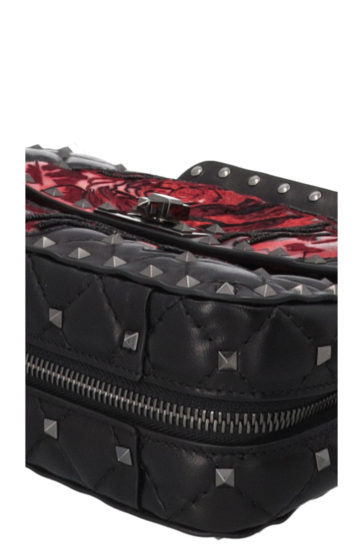 Sac bandoulière Rockstud orné de roses VALENTINO X Undercover