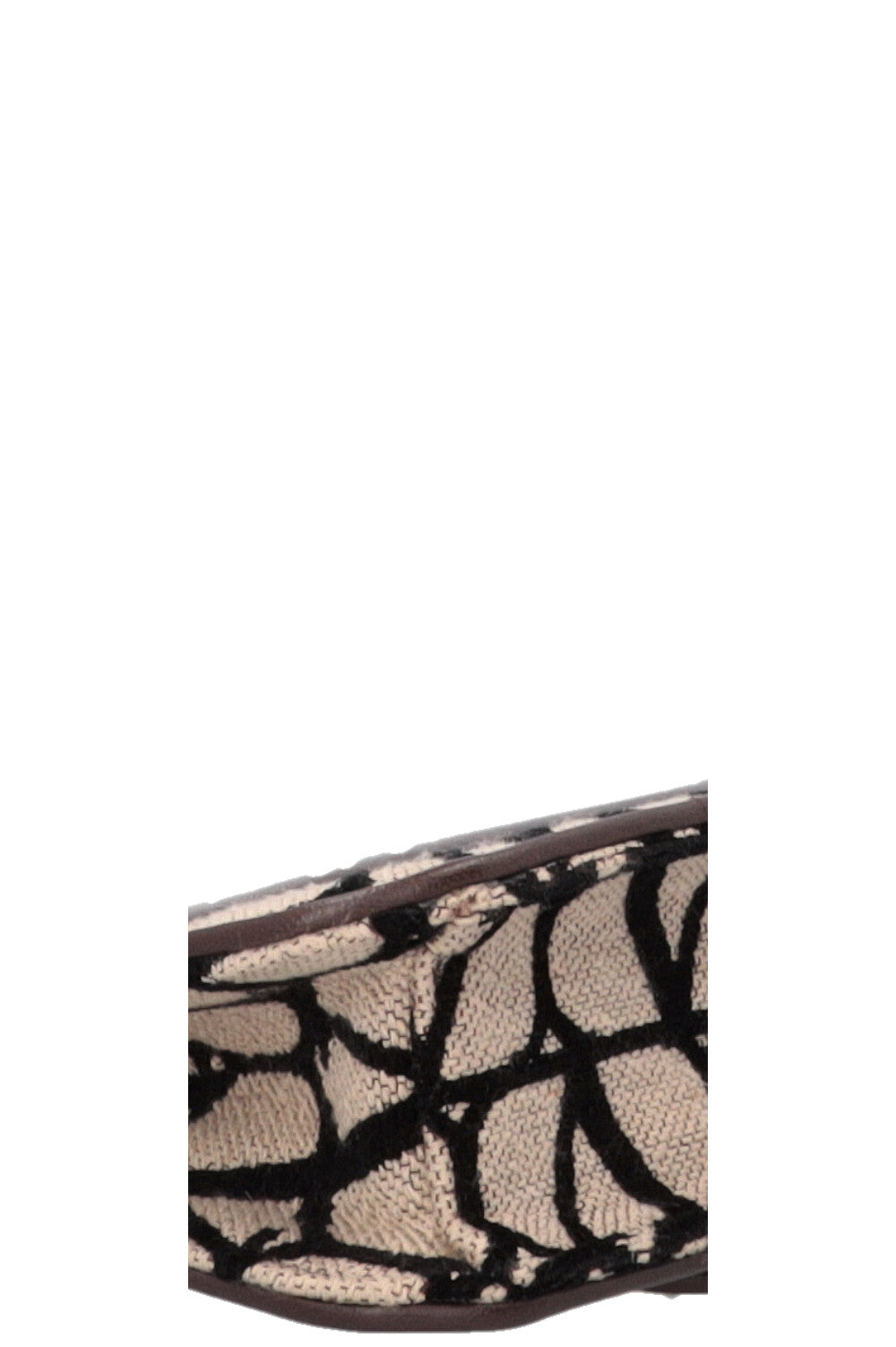 VALENTINO Loco Toile Iconographe Shoulder Bag Small Beige Black