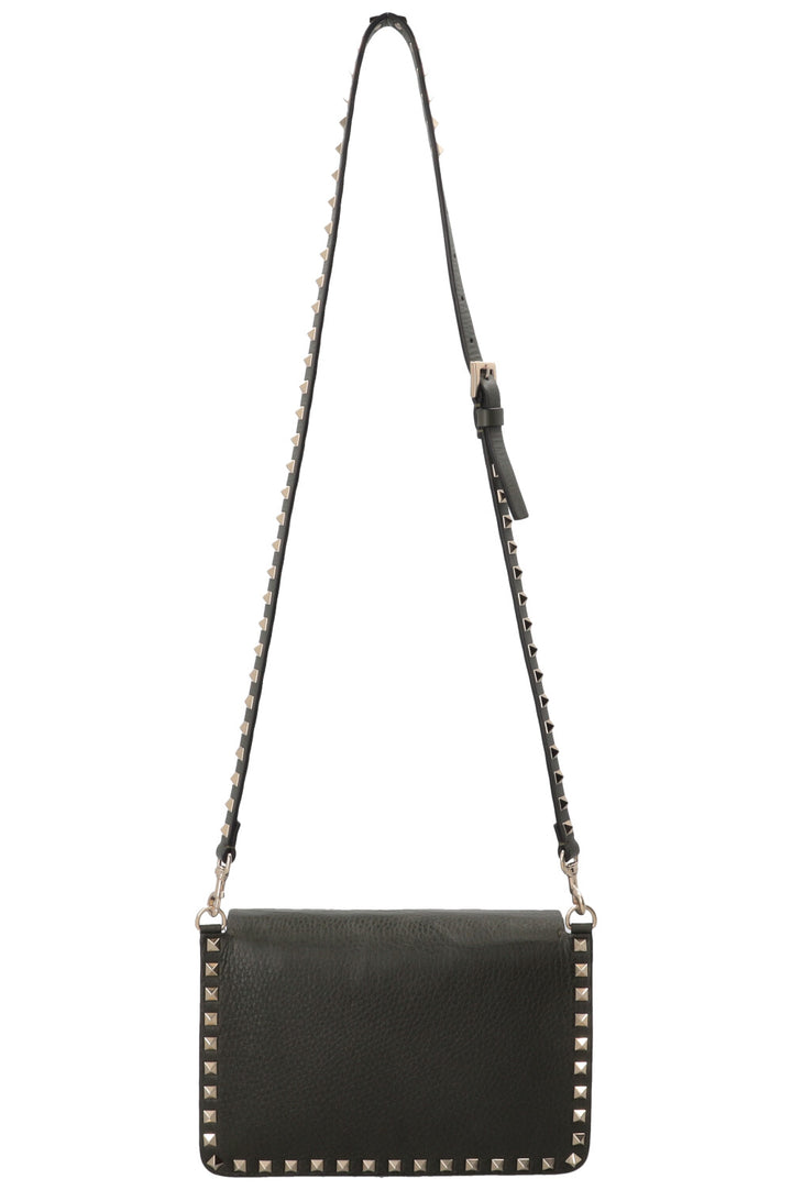 VALENTINO Rockstud Crossbody Flap Bag Green