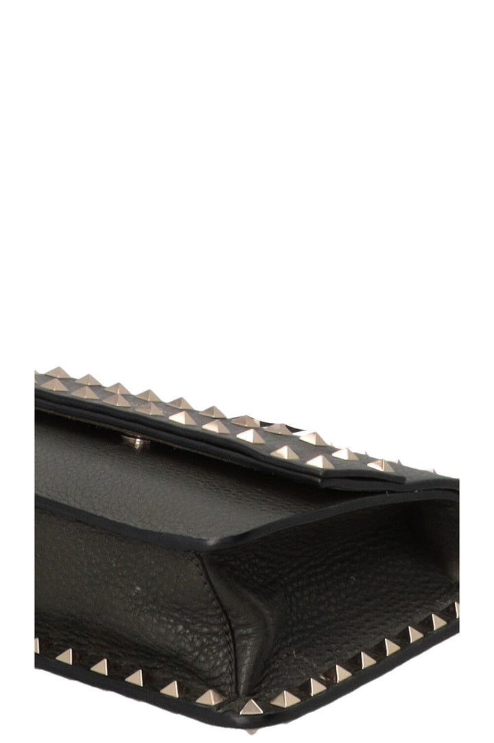 VALENTINO Rockstud Crossbody Flap Bag Green