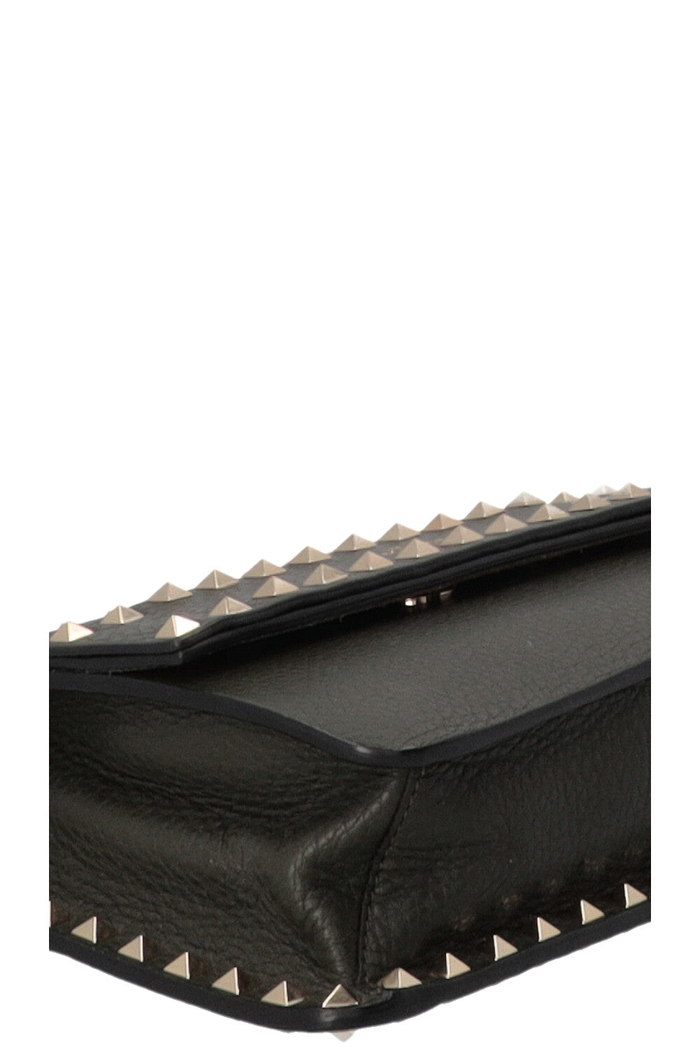 VALENTINO Rockstud Crossbody Flap Bag Green