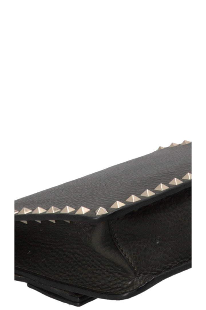 VALENTINO Rockstud Crossbody Flap Bag Green