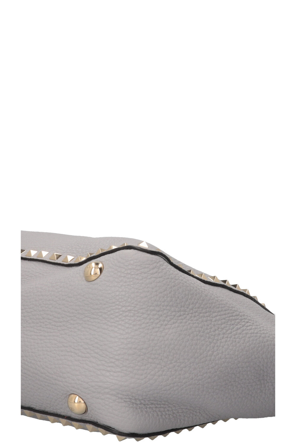 VALENTINO Rockstud Shopping Tote Leather Grey