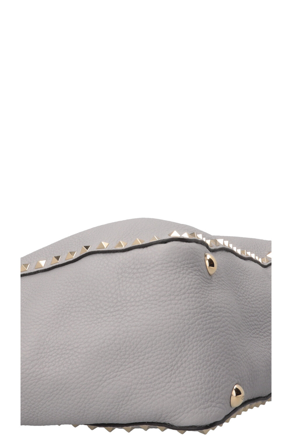 VALENTINO Rockstud Shopping Tote Leather Grey