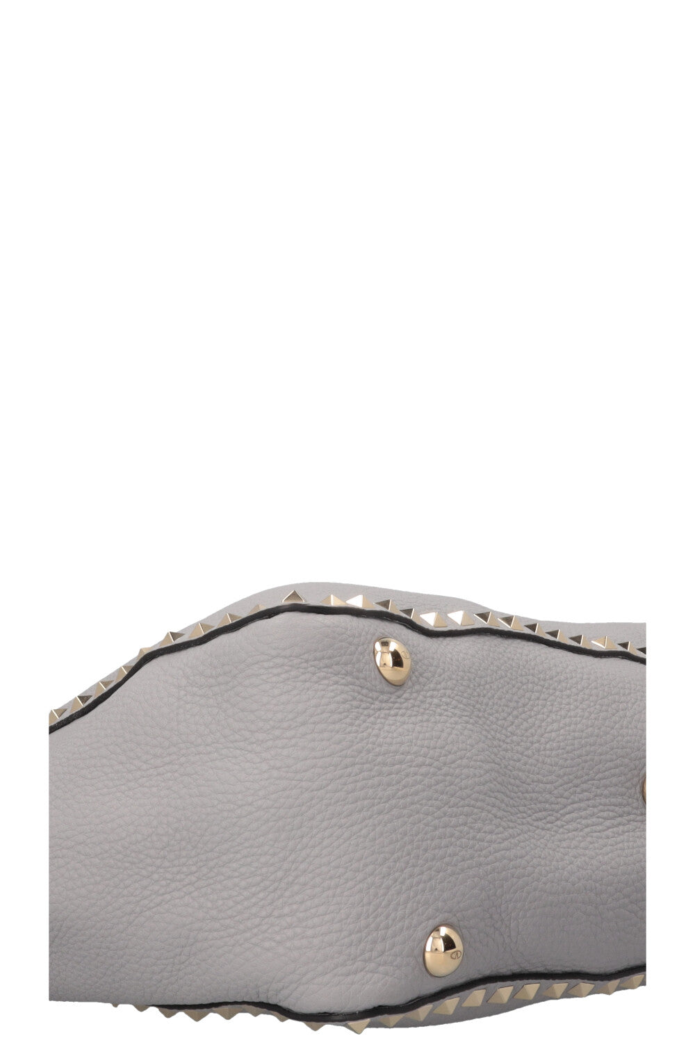 VALENTINO Rockstud Shopping Tote Leather Grey