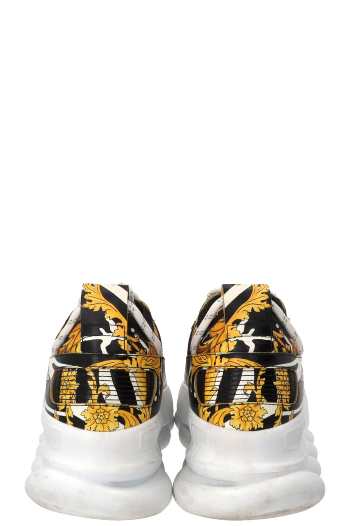 VERSACE Chain Reaction Sneakers Leather Yellow