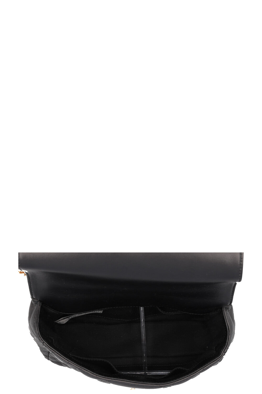 VERSACE Quilted Barocco Icon Bag Nappa Black