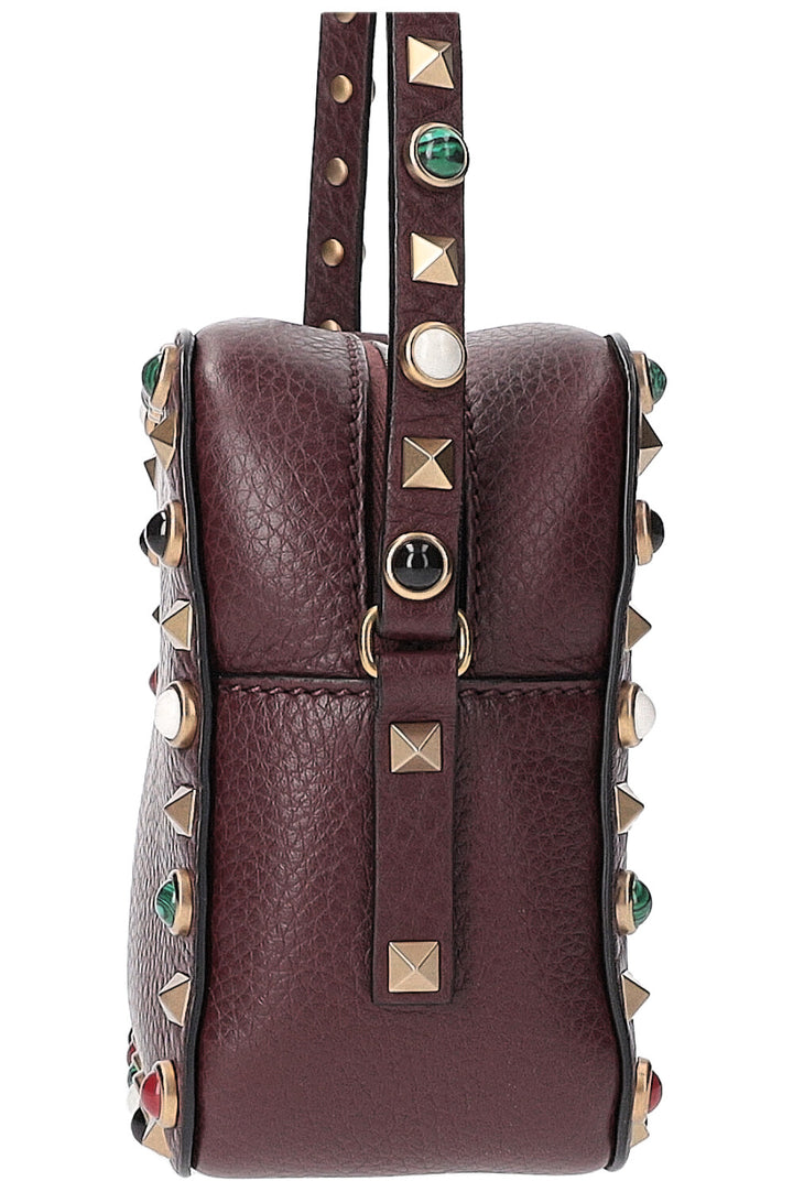 VALENTINO Rockstud Camera Bag Bordeaux