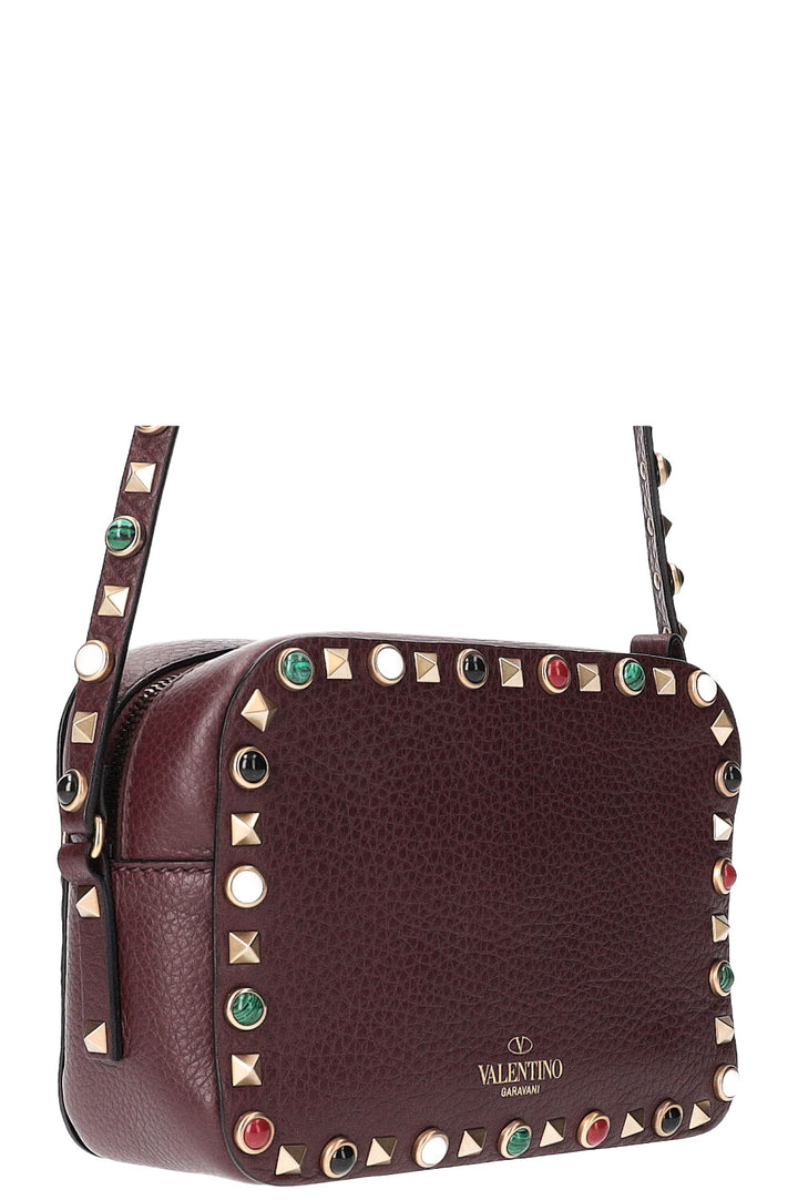 VALENTINO Rockstud Camera Bag Bordeaux