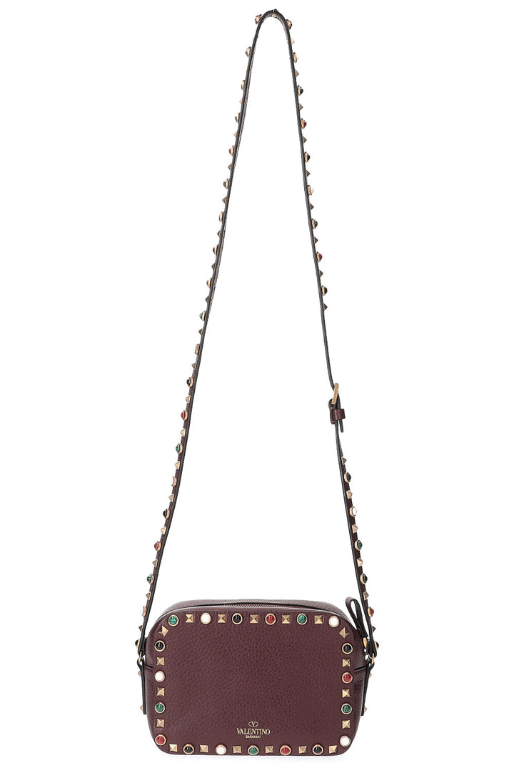 VALENTINO Rockstud Camera Bag Bordeaux