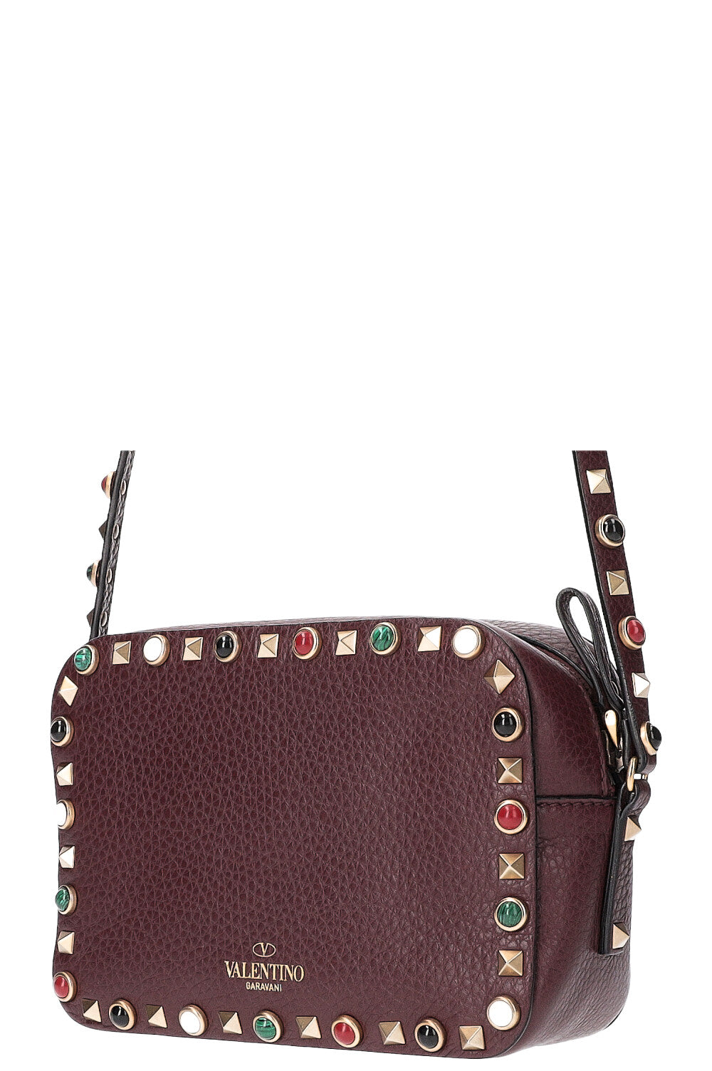 VALENTINO Rockstud Camera Bag Bordeaux