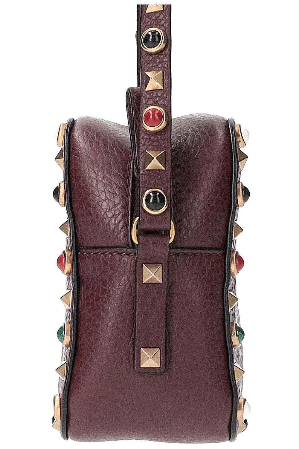 VALENTINO Rockstud Camera Bag Bordeaux