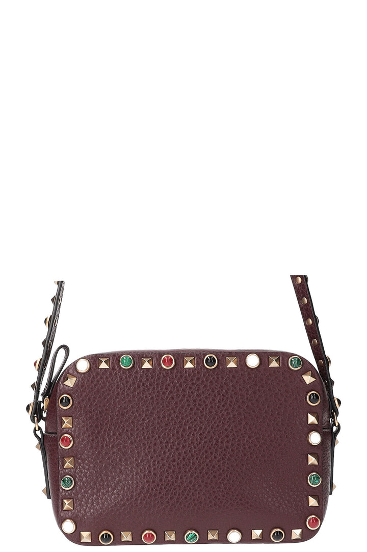 VALENTINO Rockstud Camera Bag Bordeaux