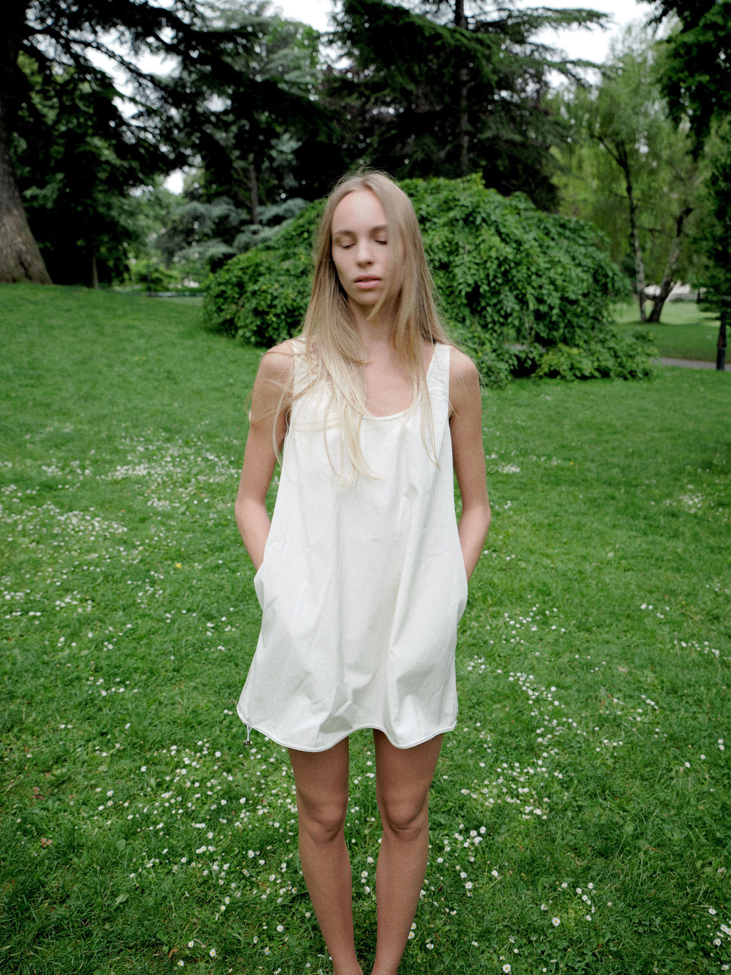 Robe courte PRADA blanche
