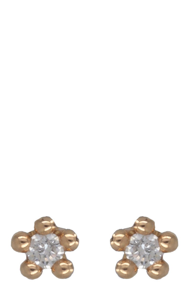 LES MILLIONNAIRES Froschkönig Solitaire Earrings Yellow Gold Diamond
