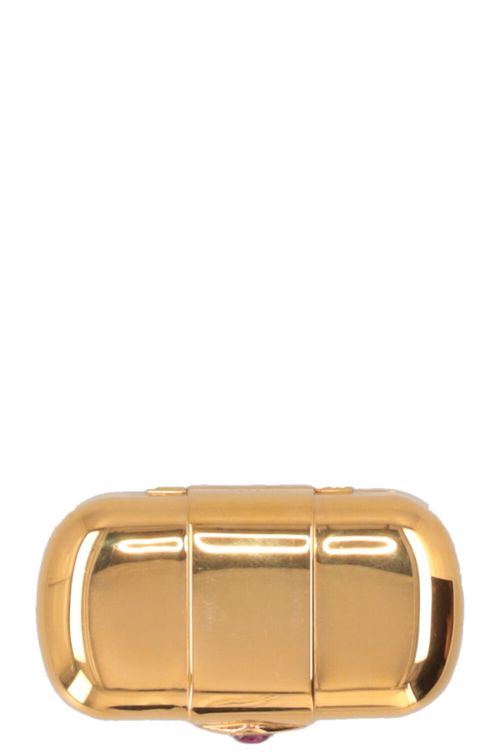 YVES SAINT LAURENT Pilulier Vintage Plaqué Or