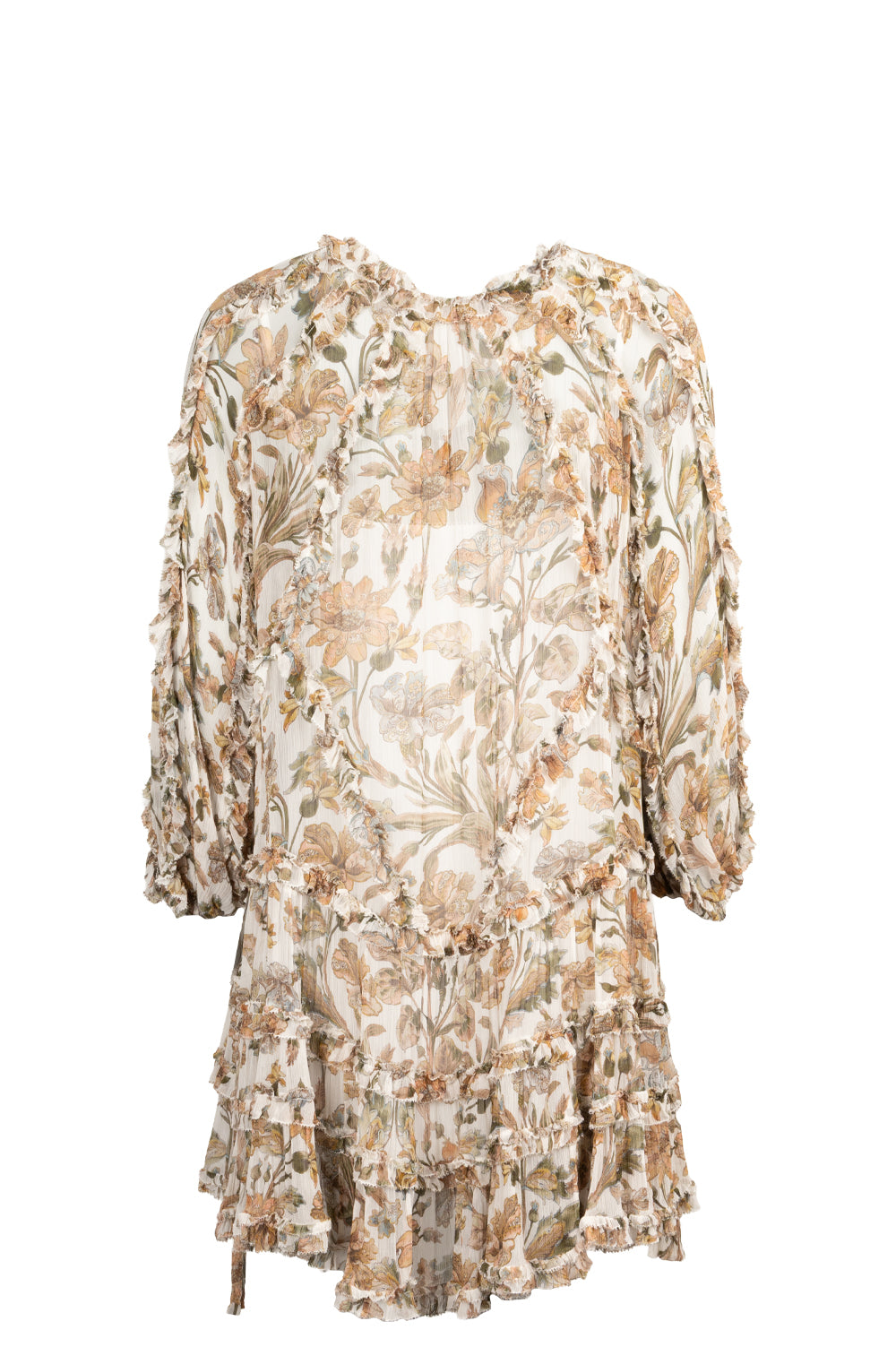 princess polly baby blue dress ZIMMERMANN Floral Dress White Brown – REAWAKE