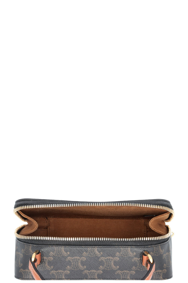 CELINE Triomphe Vanity Case Brown