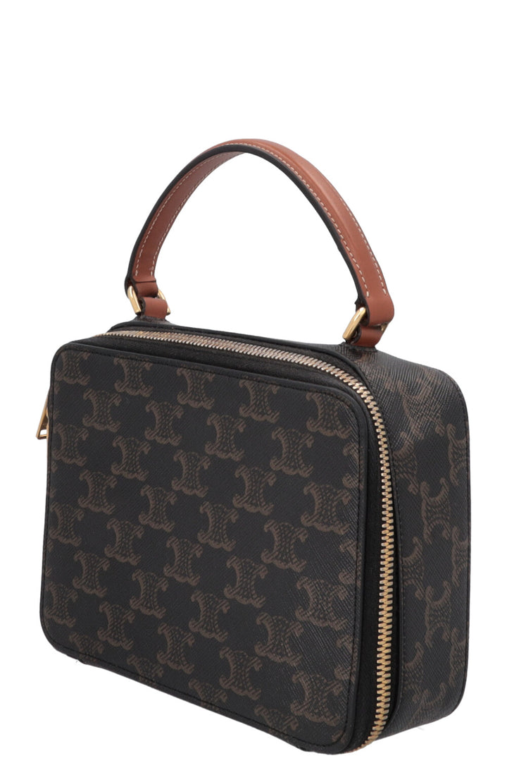 CELINE Triomphe Vanity Case Brown