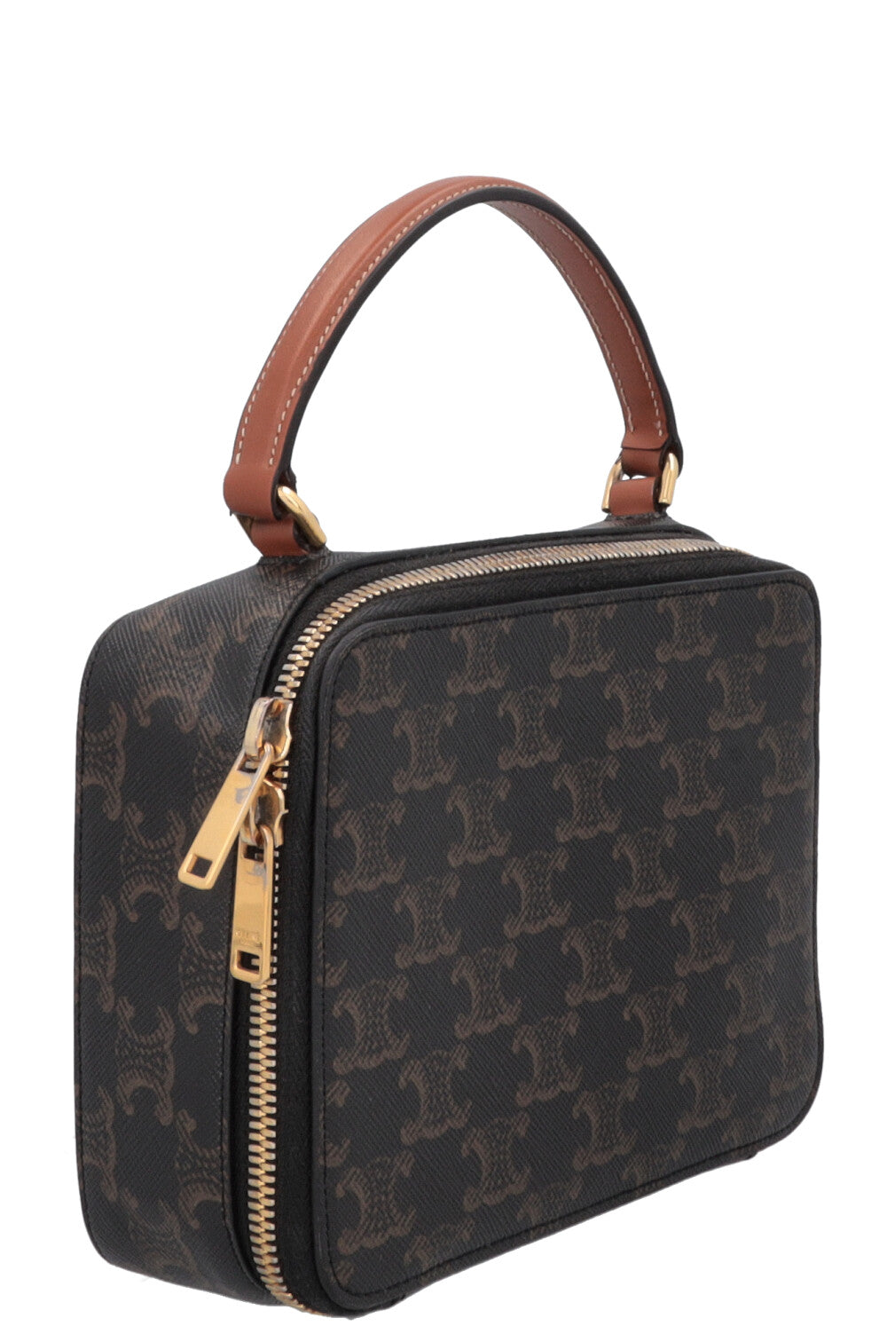 CELINE Triomphe Vanity Case Brown