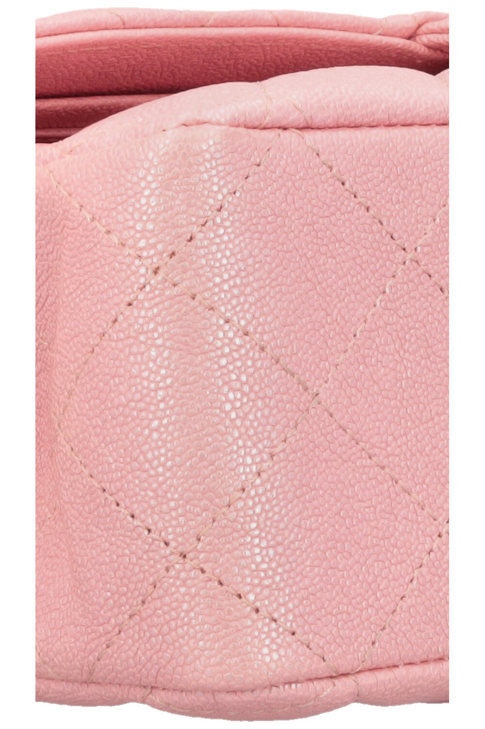 CHANEL 2019 Classic Double Flap Medium Iridescent Pink Caviar