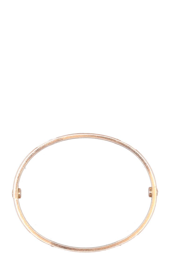 CARTIER Classic Love Bracelet 18k Rose Gold Diamonds