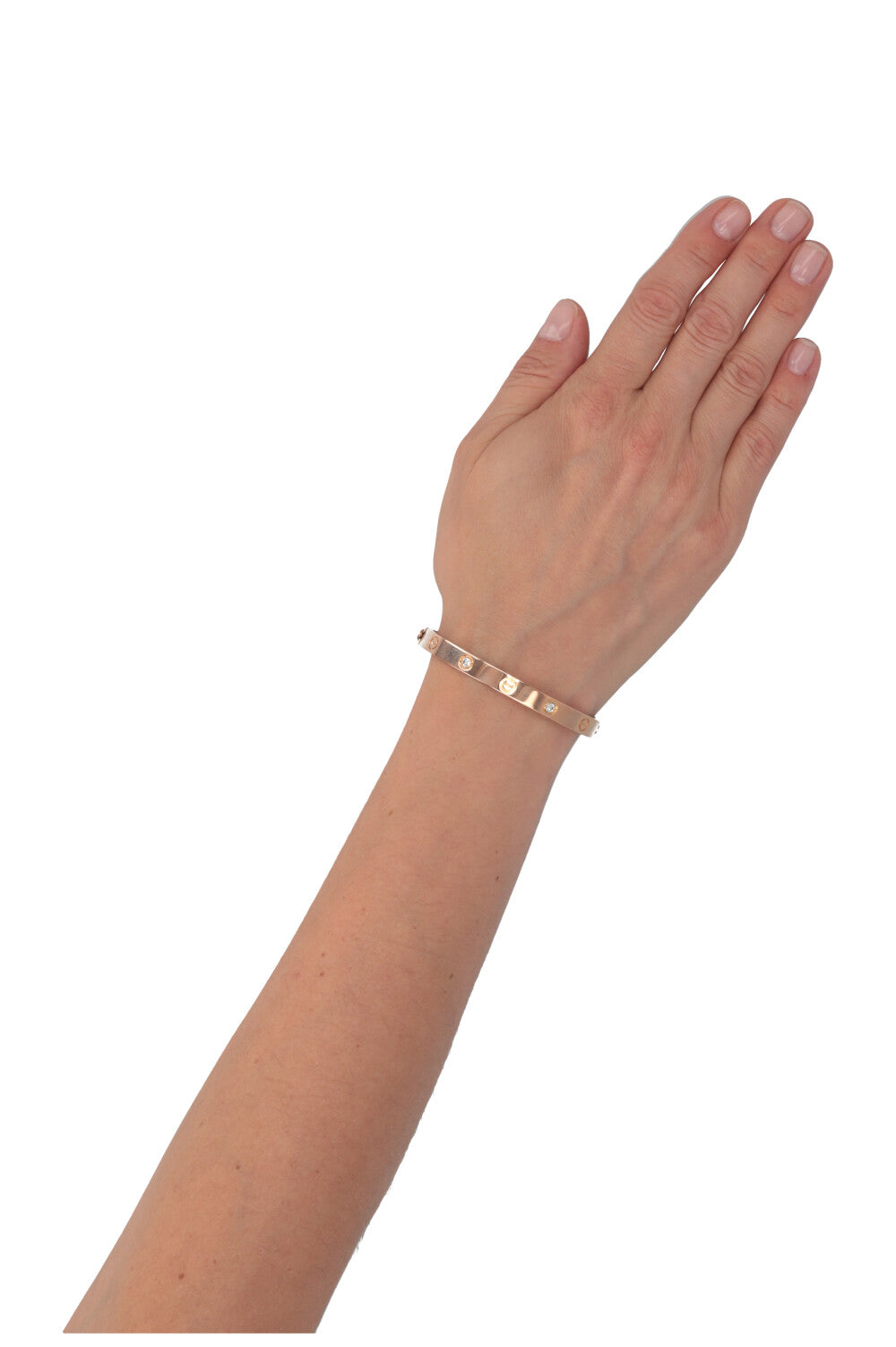 CARTIER Classic Love Bracelet 18k Rose Gold Diamonds