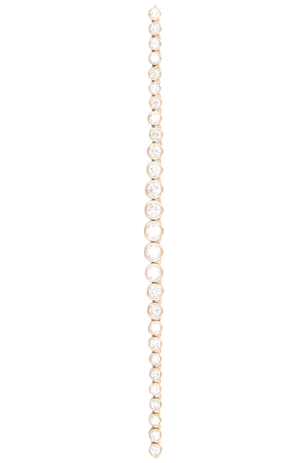 STONE AND STAND Let It Slide Diamond Necklace 18k Yellow Gold