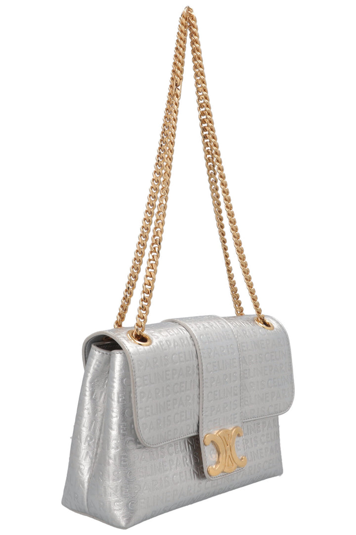 CELINE Victoire Crossbody Bag Silver