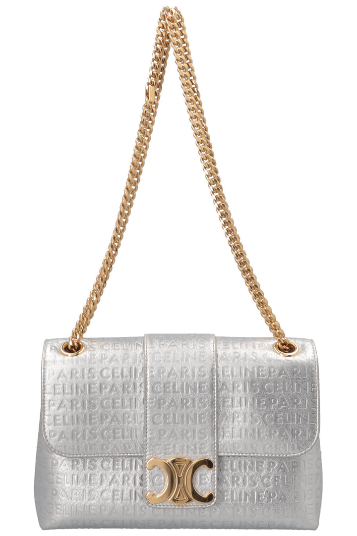 CELINE Victoire Crossbody Bag Silver