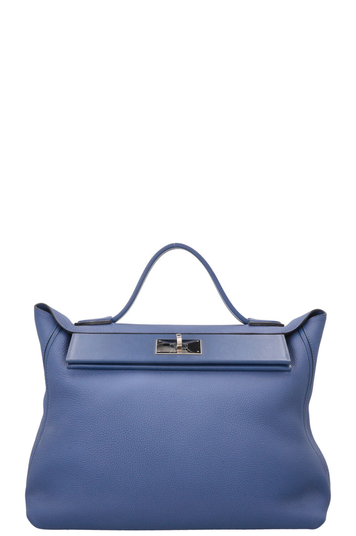 HERMÈS 24/24 35 Clemence Bleu Brighton