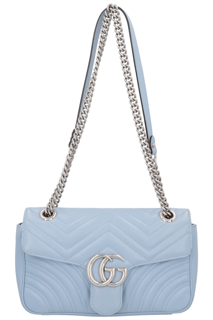 Petit sac GUCCI Marmont en cuir bleu