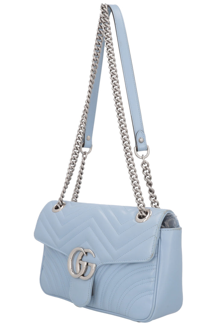 Petit sac GUCCI Marmont en cuir bleu