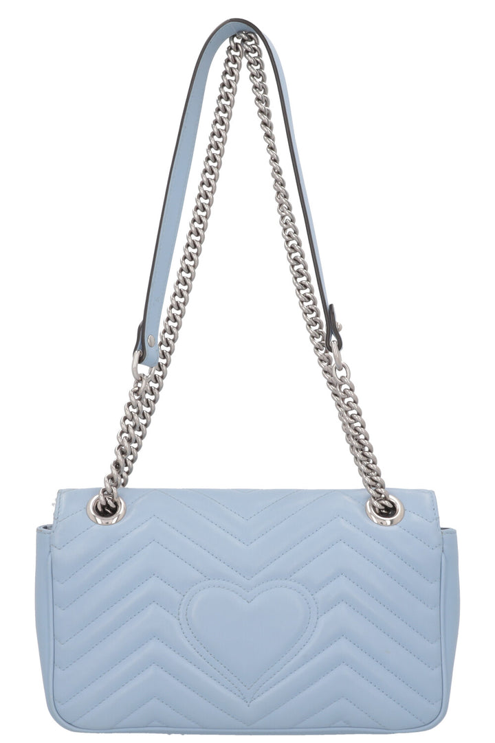 Petit sac GUCCI Marmont en cuir bleu
