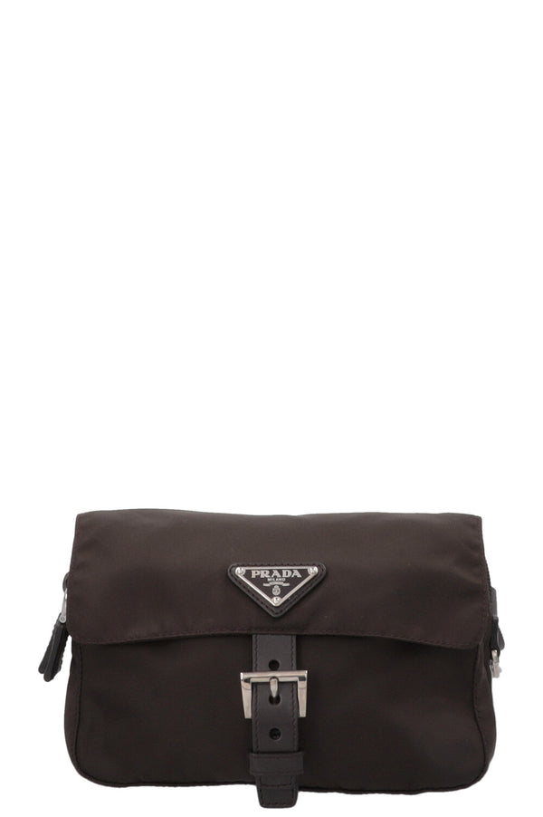 PRADA Nylon Belt Bag Brown