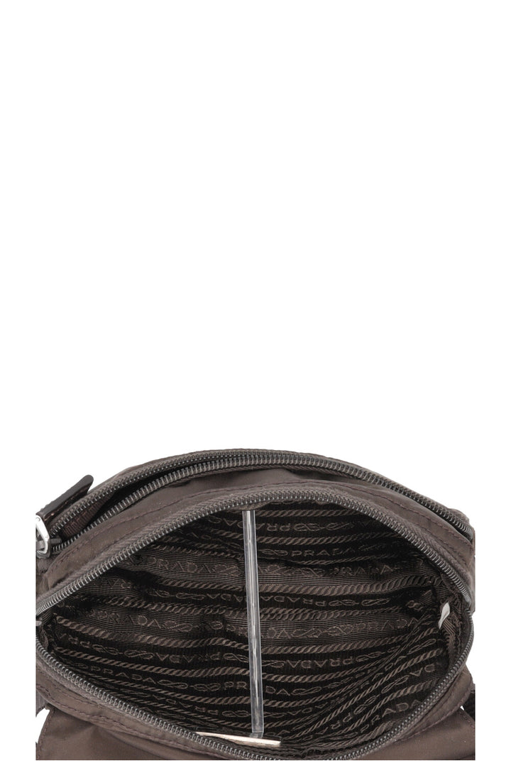 PRADA Nylon Belt Bag Brown