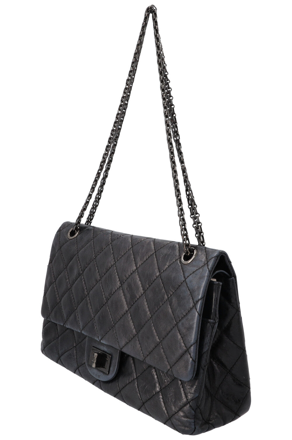 CHANEL 2.55 Maxi Flap Bag Aged Calfskin