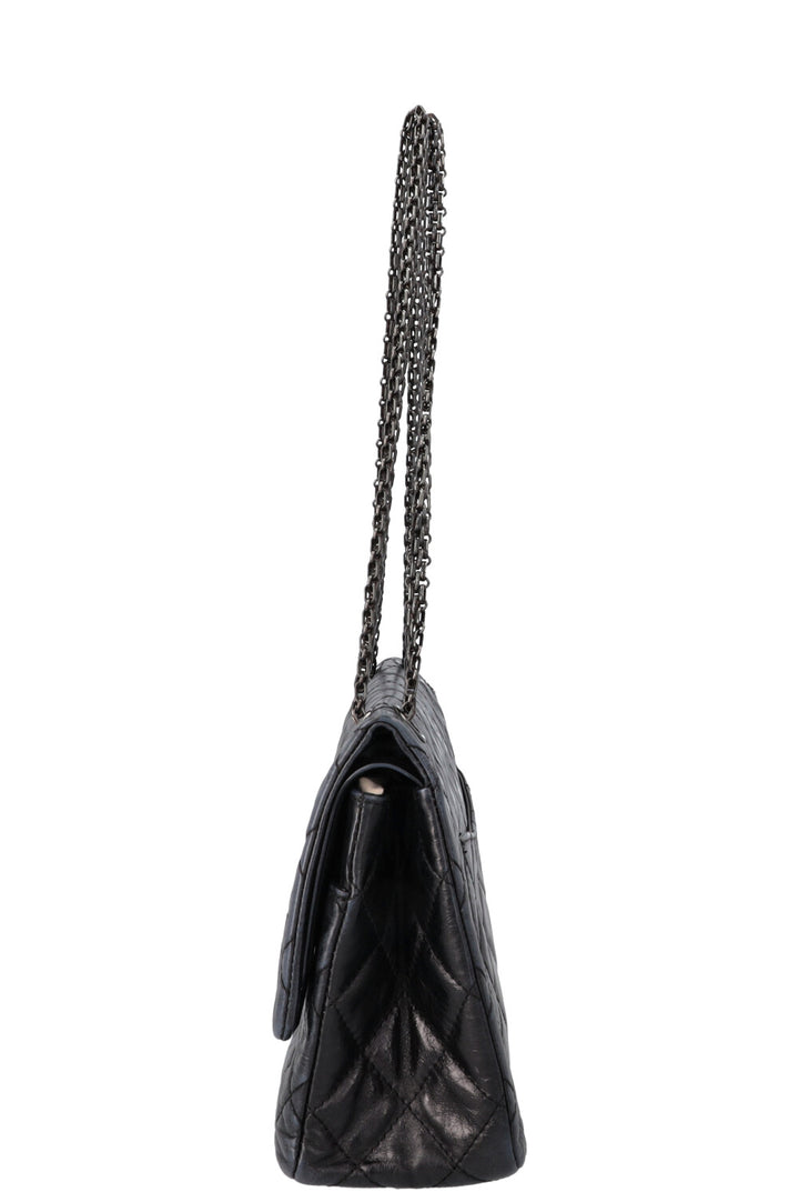 CHANEL 2.55 Maxi Flap Bag Aged Calfskin