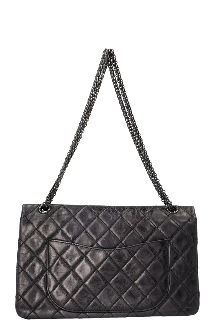 CHANEL 2.55 Maxi Flap Bag Aged Calfskin