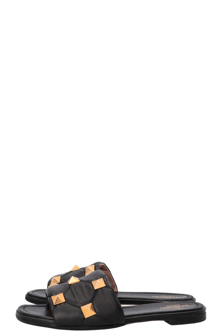 VALENTINO Roman Stud Ballerines Noires