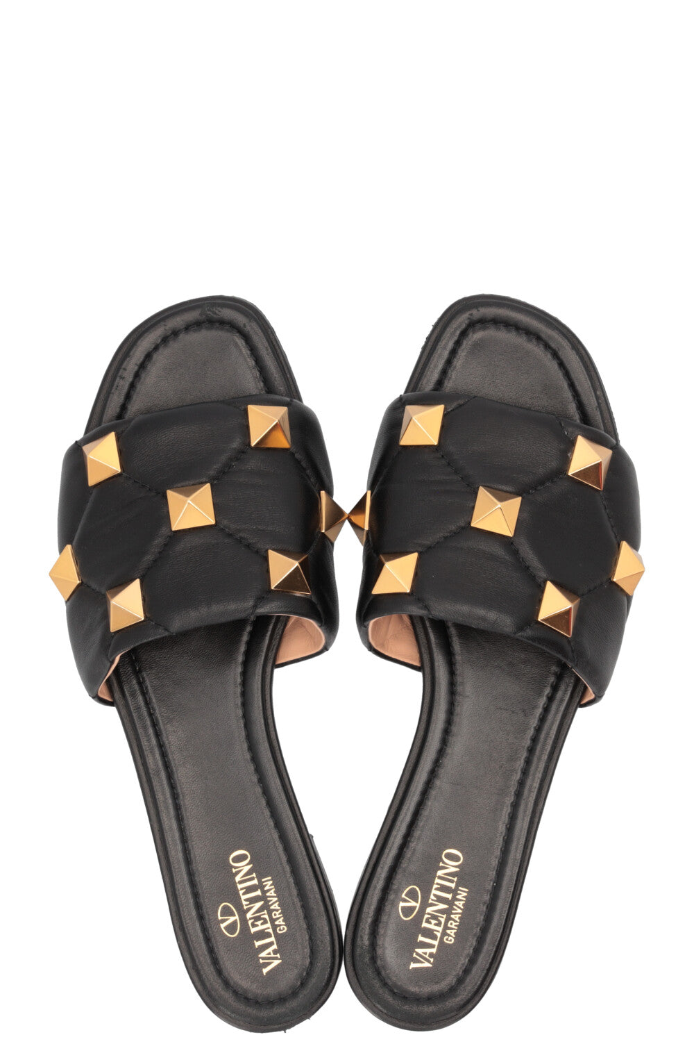 VALENTINO Roman Stud Ballerines Noires
