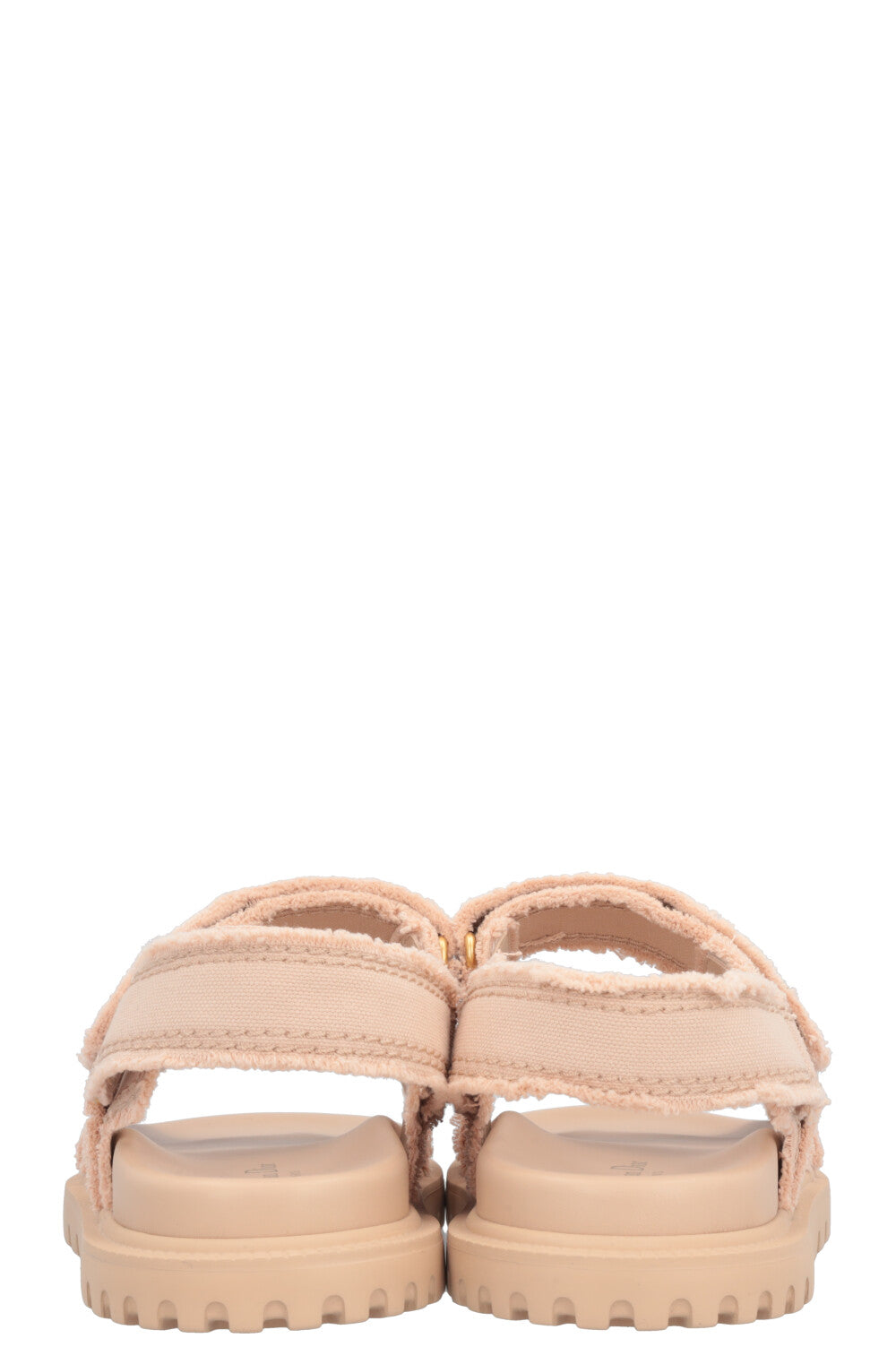 CHRISTIAN DIOR Dioract Flats Canvas Nude
