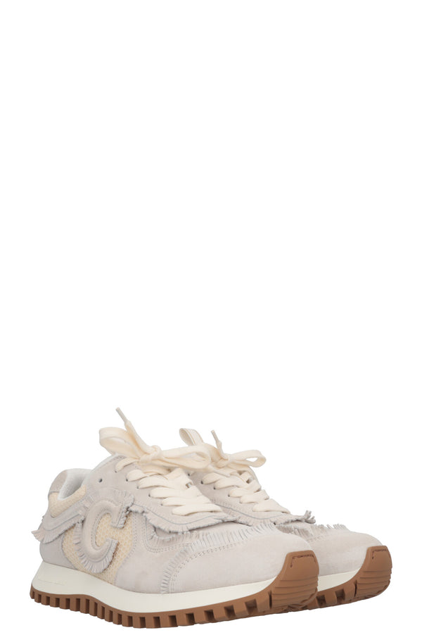 CHRISTIAN DIOR C`est Dior Sneakers Suede Mesh Grey