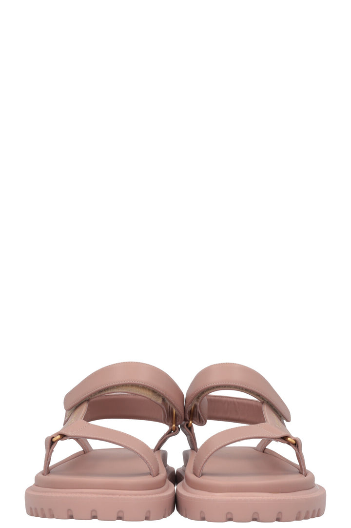 CHRISTIAN DIOR D-Wave Flats Leather Dusty Rose